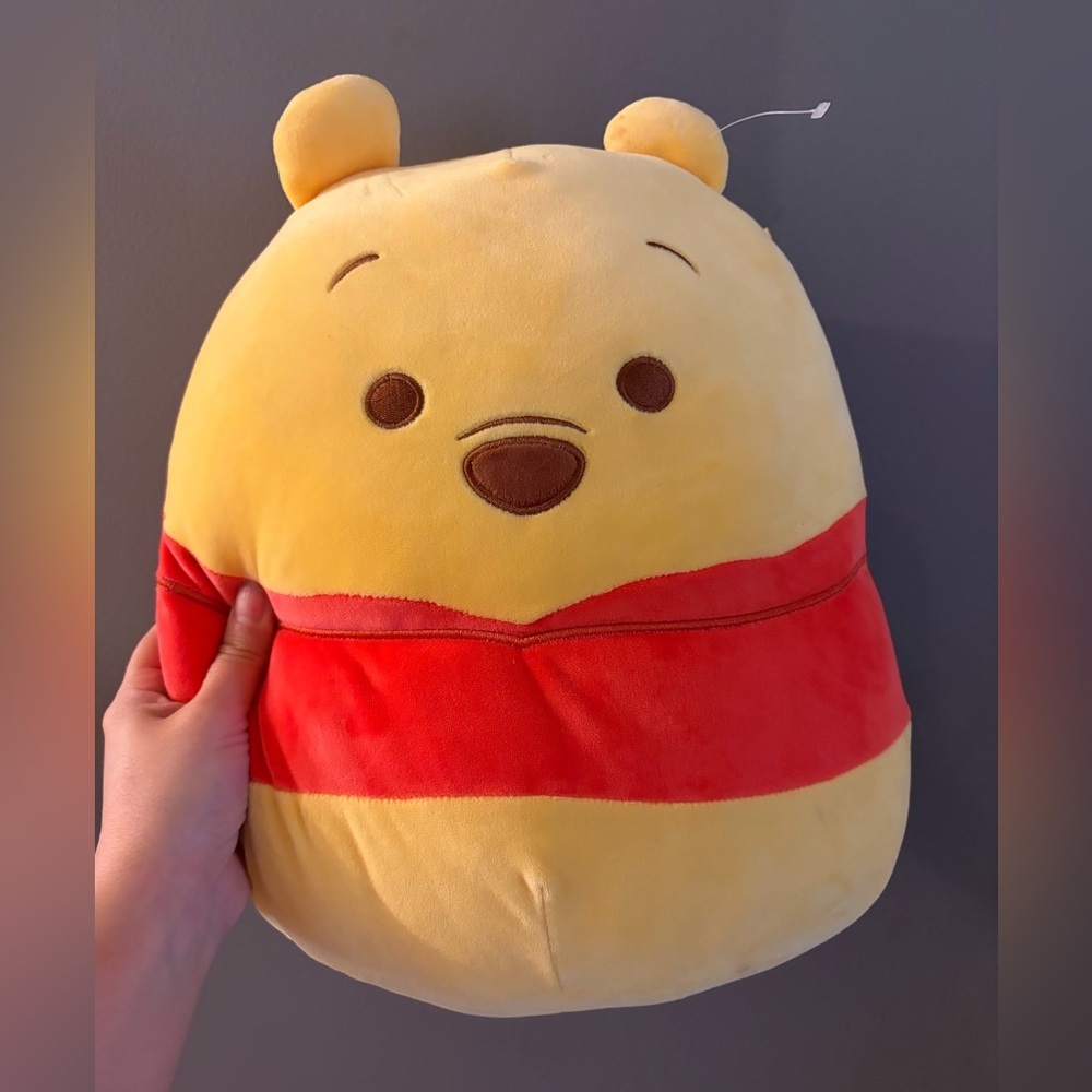 Squishmallows Winnie the Pooh 16’ big Yellow and Red Plush Toy